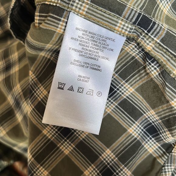 Columbia men’s‎ shirt plaid button down shirt size 1X green long sleeve - Picture 9 of 9